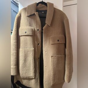 Zara Sherpa coat